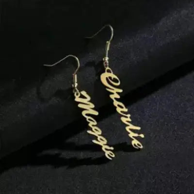 Engraved Earrings (Best Gift for Girls)