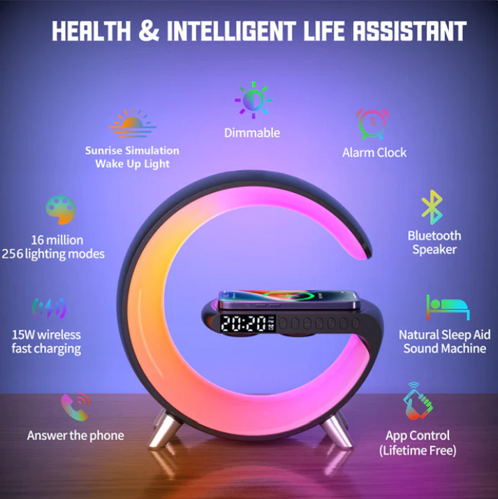 Led wireless charger Speaker