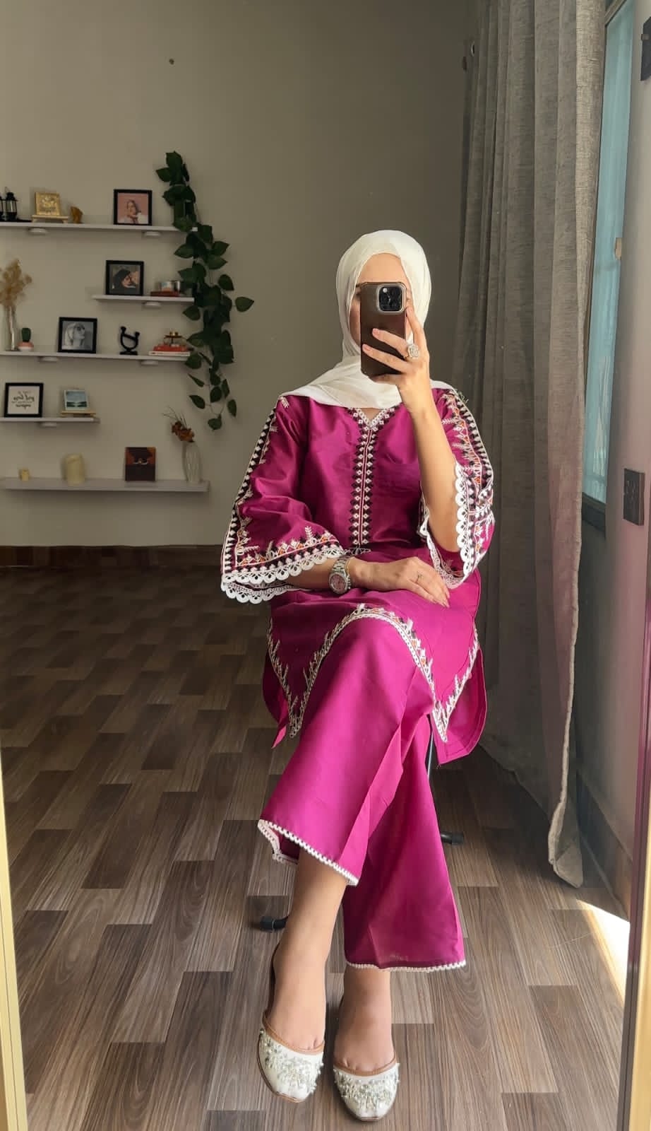 Multi Colour Embroidery 2Pc
