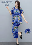 Round Shape Imported 2-Piece Summer Stitched Sleepwear