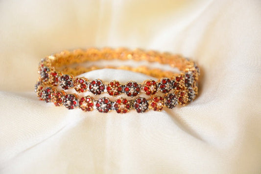 Rose Gold-Plated 2 Bangles Set