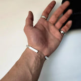Elegant Stainless Steel Hexagon Cuff Bracelet