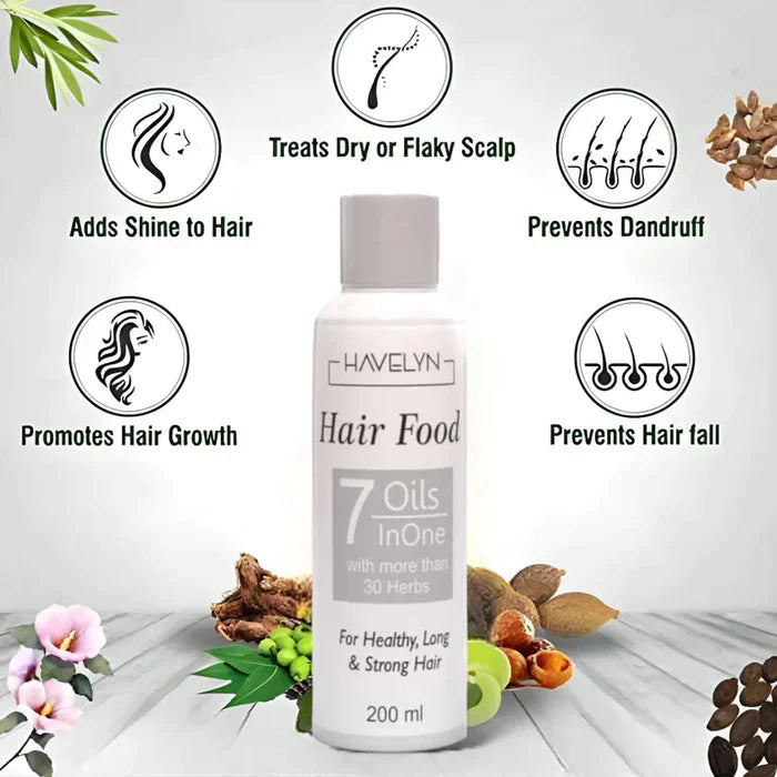 Hair Food - 7 in 1 Oils For Hair Growth & Volume