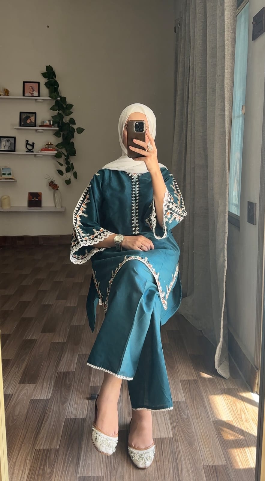 Multi Colour Embroidery 2Pc