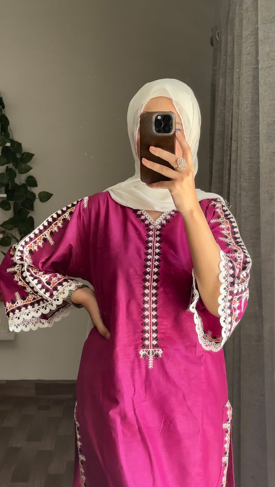 Multi Colour Embroidery 2Pc