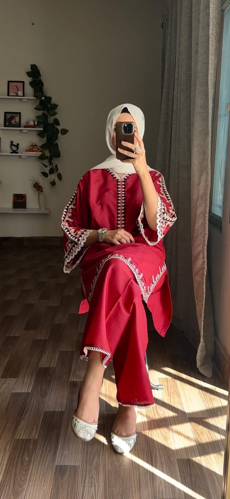 Multi Colour Embroidery 2Pc