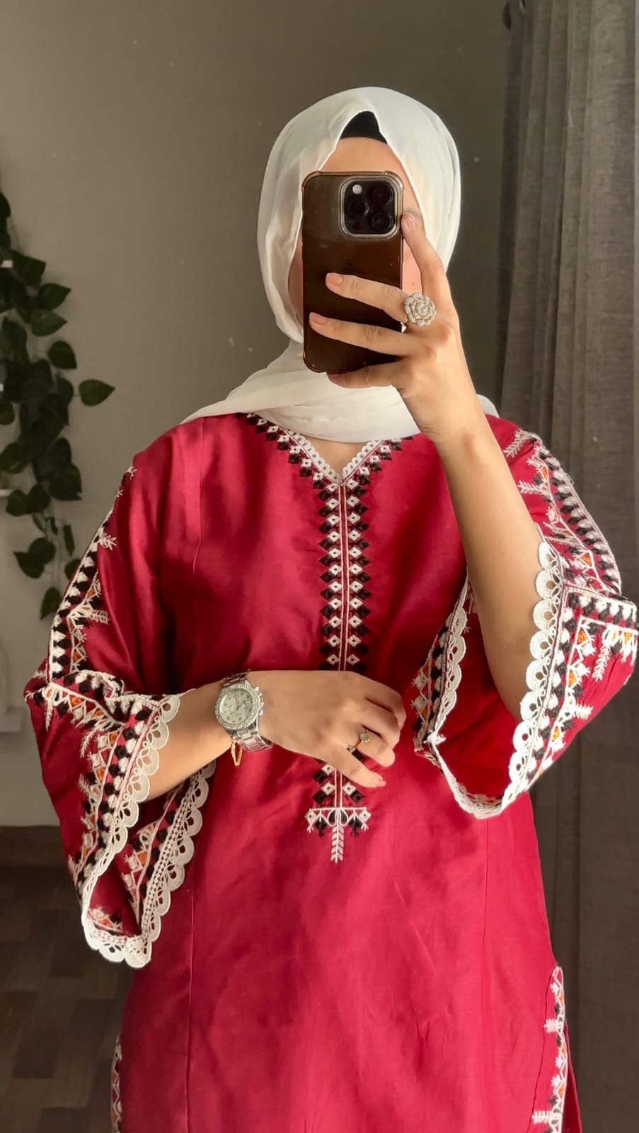 Multi Colour Embroidery 2Pc