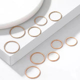 Bling On Jewels Minima Rings - Gold