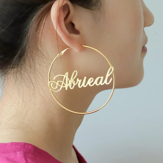 Engraved Earrings (Best Gift for Girls)