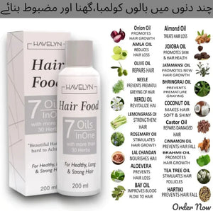 Hair Food - 7 in 1 Oils For Hair Growth & Volume