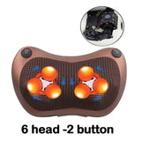 Electric neck and body massage pillow