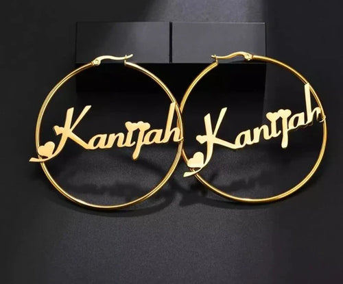Engraved Earrings (Best Gift for Girls)