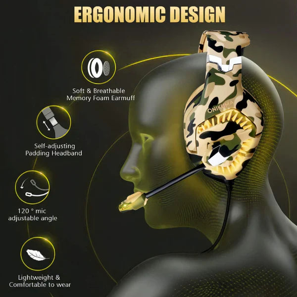K1B Pro Over Ear Gaming Headphone