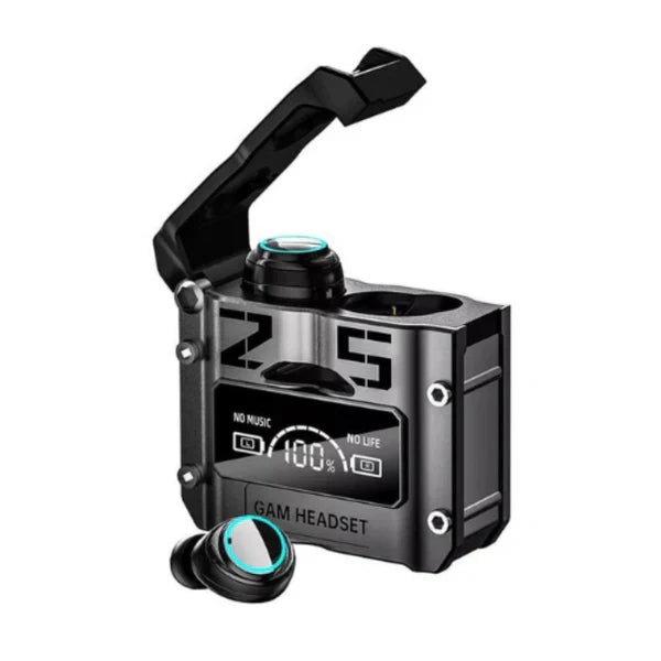 M25 TWS Bluetooth 5.2 Headset: Touch Digital Display