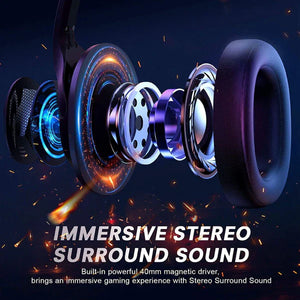 EKSA Ultralight 160g Computer Headset with Microphone,