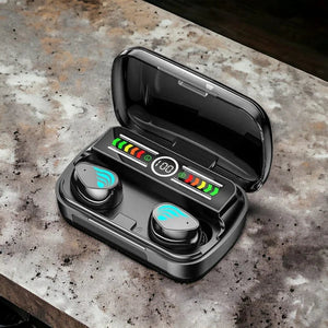 Waterproof TWS Earbuds, Bluetooth 5.3, Stereo Sound.