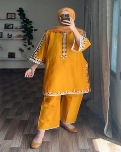 Multi Colour Embroidery 2Pc