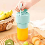Rechargeable fast glass juicer + free silicone straw