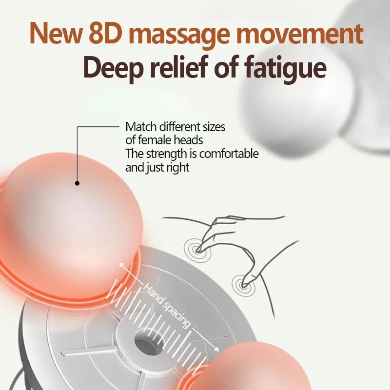 Electric neck and body massage pillow
