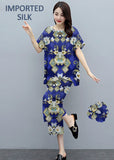 Round Shape Imported 2-Piece Summer Stitched Sleepwear