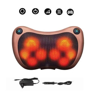 Electric neck and body massage pillow