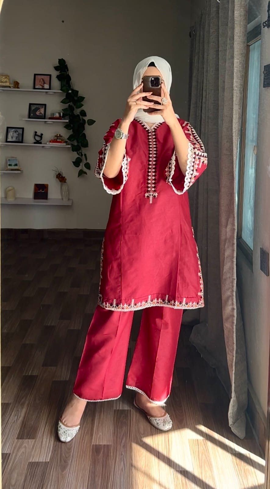 Multi Colour Embroidery 2Pc