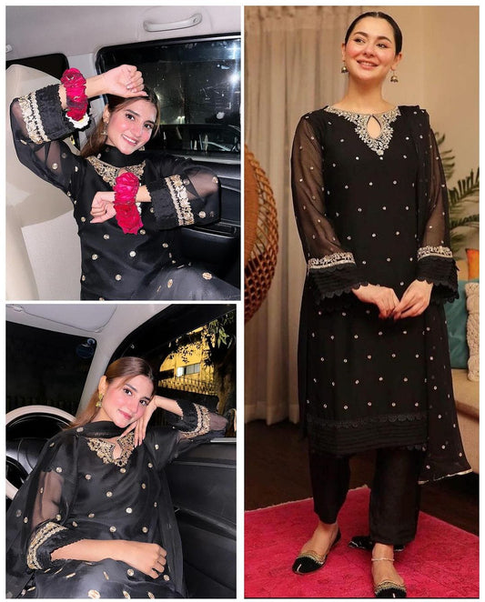 Hania Amir Embroidery Collection 3Pcs