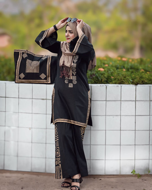 Co-Ords 2Pc Dress With HandBag (FREE)